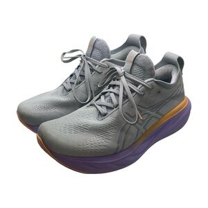 Asics Gel-Nimbus Sneakers Women's Size 10 US Grey Purple Neutral Runners Shoes